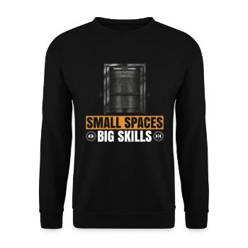 Aufzugsmechaniker-design Für Aufzugstechniker - Sweat-shirt Unisexe - noir - Devant - Alina (178cm) & Michal (187cm)