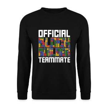 Kinderblock-gebäudedesign Zum Bauen Von - Unisex Pullover - Schwarz - Vorne - Alina (178cm) & Michal (187cm)