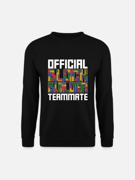 Kinderblock-gebäudedesign Zum Bauen Von - Unisex Sweatshirt - black