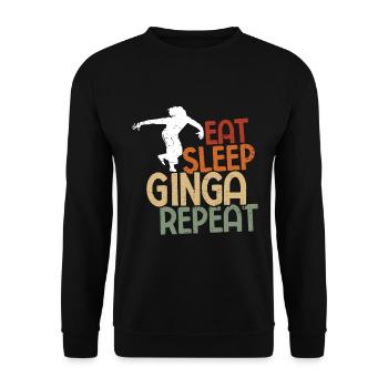 Capoeira - Unisex Pullover - Schwarz - Vorne - Alina (178cm) & Michal (187cm)