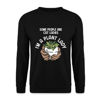 Landschaftsgärtner Hobbygärtner Gärtner - Unisex Pullover - Schwarz - Vorne - Alina (178cm) & Michal (187cm)