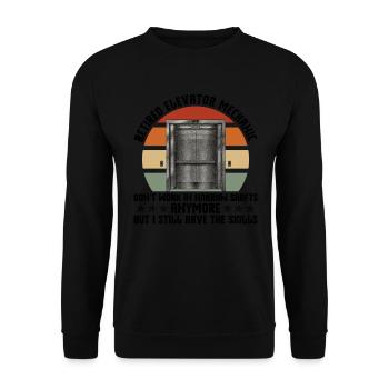 Aufzugstechniker-design Für - Sweat-shirt Unisexe - noir - Devant - Alina (178cm) & Michal (187cm)