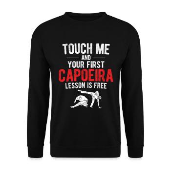 Capoeira - Unisex Pullover - Schwarz - Vorne - Alina (178cm) & Michal (187cm)