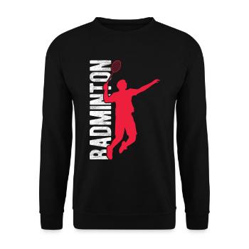 Badminton - Unisex Pullover - Schwarz - Vorne - Alina (178cm) & Michal (187cm)