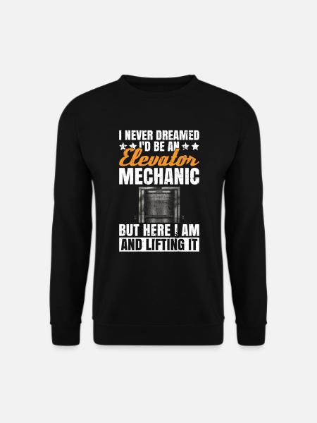 Aufzugstechniker-design Für Eine - Unisex Sweatshirt - black