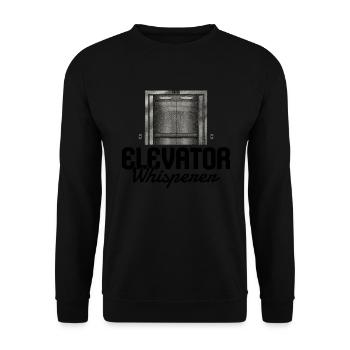 Pensionierter Aufzugsmechaniker Design Für Einen - Unisex Sweatshirt - black - Front - Alina (178cm) & Michal (187cm)