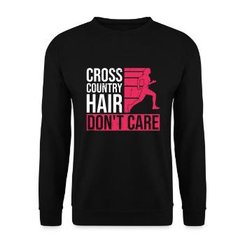 Xc-läufer-design Für Xc-laufen - Sweat-shirt Unisexe - noir - Devant - Alina (178cm) & Michal (187cm)