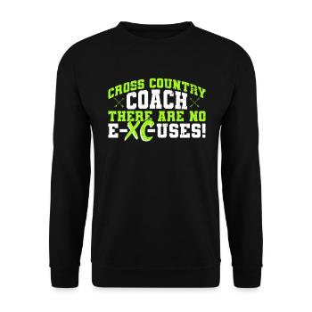 Xc-trainer-design Für Cross-country-lauftrainer - Unisex Pullover - Schwarz - Vorne - Alina (178cm) & Michal (187cm)