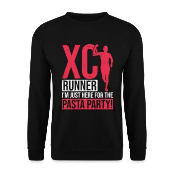 Xc-laufdesign Für Einen Xc-läufer - Sweat-shirt Unisexe - noir - Devant - Alina (178cm) & Michal (187cm)