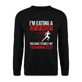 Xc-laufdesign Für Einen Xc-läufer - Sweat-shirt Unisexe - noir - Devant - Alina (178cm) & Michal (187cm)