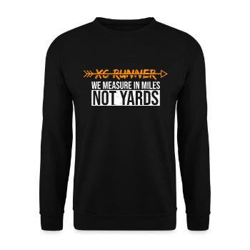 Cc Runner Design Für Einen Xc-läufer, Der - Unisex Pullover - Schwarz - Vorne - Alina (178cm) & Michal (187cm)
