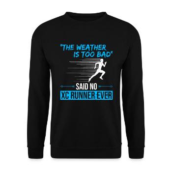 Xc-laufdesign Für Einen Cross-country-trainer - Unisex Sweatshirt - black - Front - Alina (178cm) & Michal (187cm)
