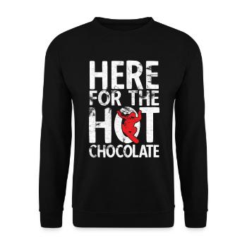 Snowboard Spruch für Snowboarder - Unisex Pullover - Schwarz - Vorne - Alina (178cm) & Michal (187cm)