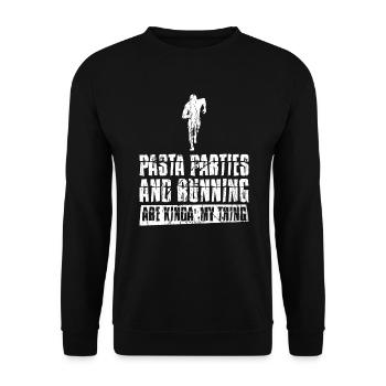 Xc-laufdesign Für Einen Xc-läufer - Sweat-shirt Unisexe - noir - Devant - Alina (178cm) & Michal (187cm)