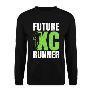 Xc-laufdesign Für Einen Zukünftigen Xc-läufer - Sweat-shirt Unisexe - noir - Devant - Alina (178cm) & Michal (187cm)