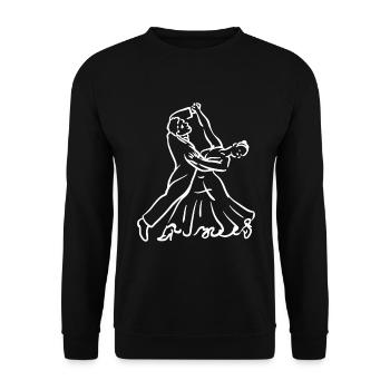 Breakdancing Tanzen für Tänzer - Unisex Pullover - Schwarz - Vorne - Alina (178cm) & Michal (187cm)