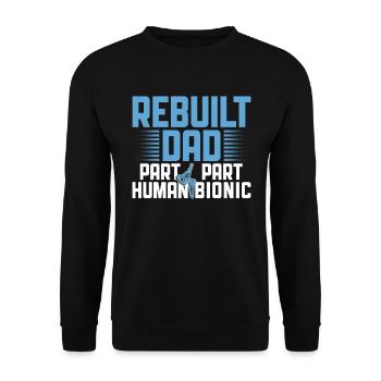 Bionisches Hip-dad-design Für - Sweat-shirt Unisexe - noir - Devant - Alina (178cm) & Michal (187cm)