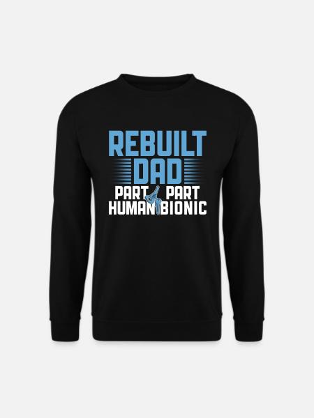 Bionisches Hip-dad-design Für - Unisex Sweatshirt - black