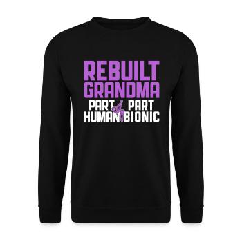 Bionisches Hüft-oma-design Für Die Genesung Nach - Sweat-shirt Unisexe - noir - Devant - Alina (178cm) & Michal (187cm)