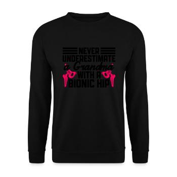 Bionisches Hüftdesign Für Einen Überlebenden Einer - Sweat-shirt Unisexe - noir - Devant - Alina (178cm) & Michal (187cm)