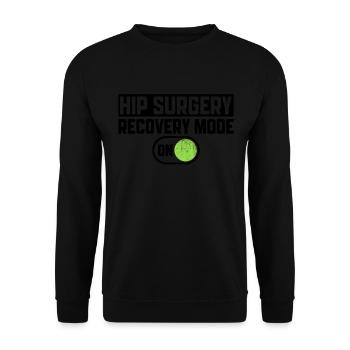 Wiederaufgebautes Hüftdesign Für Eine Person Nach - Sweat-shirt Unisexe - noir - Devant - Alina (178cm) & Michal (187cm)