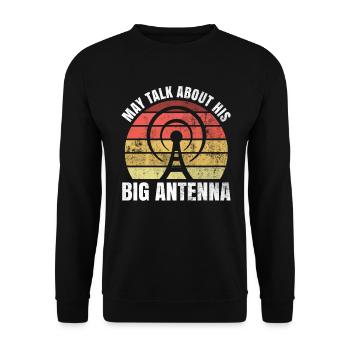 Amateurfunk-amateur-design Für Amateurfunker - Unisex Pullover - Schwarz - Vorne - Alina (178cm) & Michal (187cm)