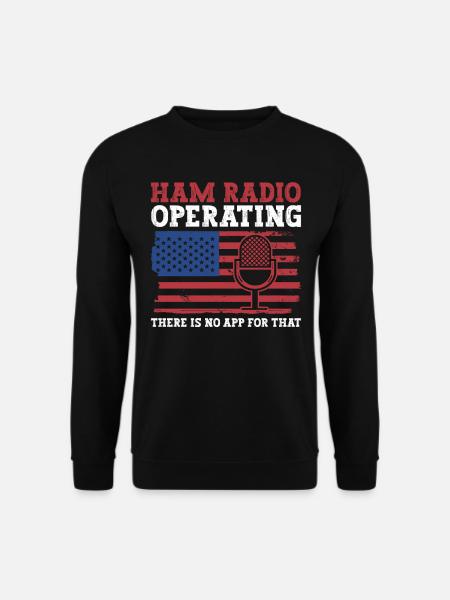 Amateurfunk-betriebsdesign Für Patriotischen - Unisex Pullover - Schwarz