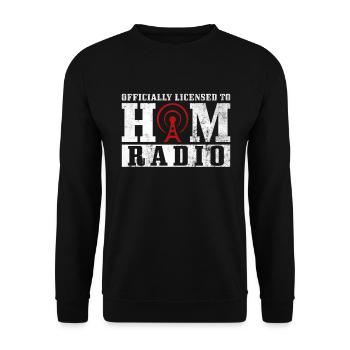 Lizenziertes Amateurfunk-design Für - Sweat-shirt Unisexe - noir - Devant - Alina (178cm) & Michal (187cm)