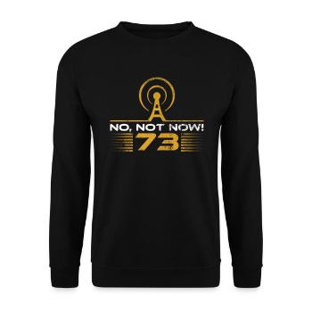 Amateurfunk-design Für Amateurfunker - Unisex Pullover - Schwarz - Vorne - Alina (178cm) & Michal (187cm)
