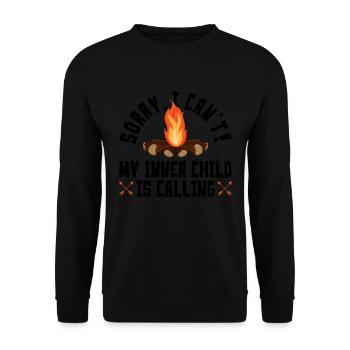 Scout Leader Design Für Einen Scoutmaster Oder - Unisex Sweatshirt - black - Front - Alina (178cm) & Michal (187cm)