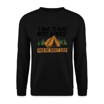 Cub Scout Design Für Einen Pfadfinderführer - Unisex Sweatshirt - black - Front - Alina (178cm) & Michal (187cm)