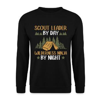 Cub Scouting Design Für Einen Pfadfinderführer - Unisex Sweatshirt - black - Front - Alina (178cm) & Michal (187cm)