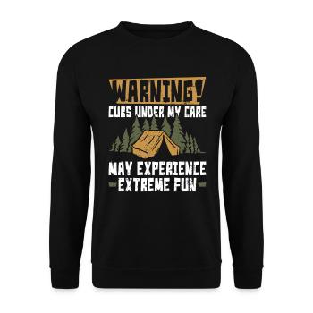 Cub Scouting Design Für Einen Pfadfinderführer - Unisex Sweatshirt - black - Front - Alina (178cm) & Michal (187cm)