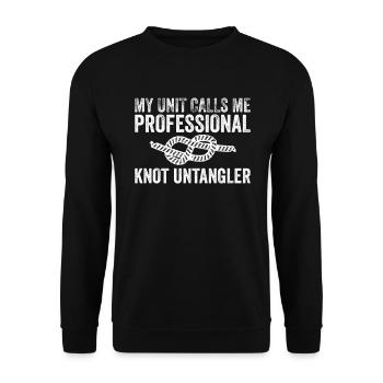 Cub Master Design Für Einen Pfadfinderführer Und - Unisex Sweatshirt - black - Front - Alina (178cm) & Michal (187cm)