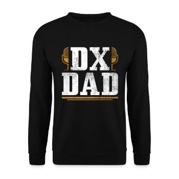 Amateurfunk-vater-design Für Lizenzierten - Unisex Sweatshirt - black - Front - Alina (178cm) & Michal (187cm)