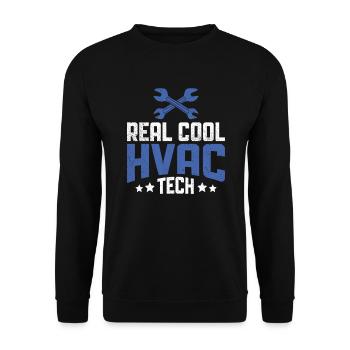 HVAC Techniker Design Für HVAC Lüftungstechniker - Sweat-shirt Unisexe - noir - Devant - Alina (178cm) & Michal (187cm)