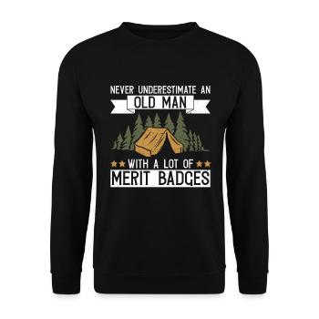 Cub Master Design Für Einen Pfadfinderführer Und - Unisex Sweatshirt - black - Front - Alina (178cm) & Michal (187cm)