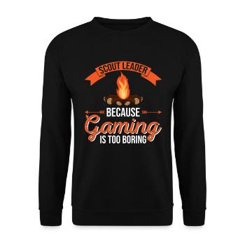 Cub Scouting Design Für Einen Pfadfinderführer - Unisex Sweatshirt - black - Front - Alina (178cm) & Michal (187cm)