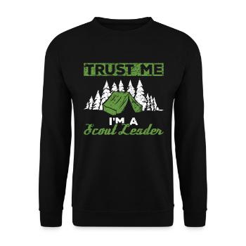 Cub Master Design Für Einen Pfadfinderführer Und - Unisex Sweatshirt - black - Front - Alina (178cm) & Michal (187cm)