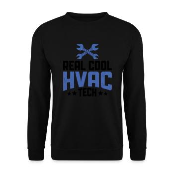 HVAC Techniker Design Für HVAC Lüftungstechniker - Sweat-shirt Unisexe - noir - Devant - Alina (178cm) & Michal (187cm)