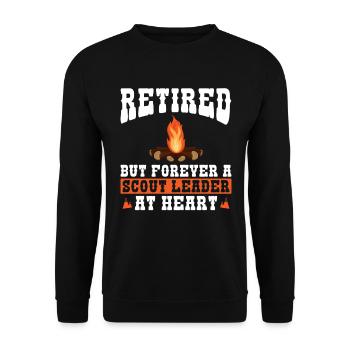 Cub Scout Design Für Einen Pensionierten - Unisex Sweatshirt - black - Front - Alina (178cm) & Michal (187cm)