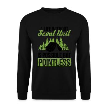 Cub Matser Design Für Einen Pfadfinderführer - Unisex Sweatshirt - black - Front - Alina (178cm) & Michal (187cm)