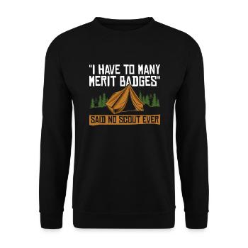 Cub Scouting Design Für Einen Pfadfinderführer - Unisex Sweatshirt - black - Front - Alina (178cm) & Michal (187cm)