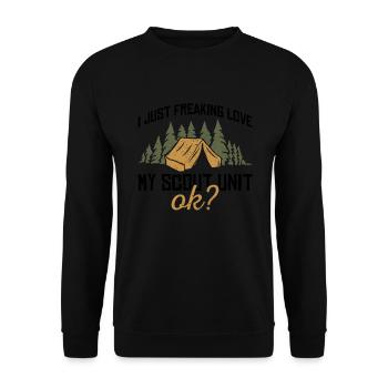 Cub Scout Design Für Einen Pfadfinderführer Und - Unisex Sweatshirt - black - Front - Alina (178cm) & Michal (187cm)