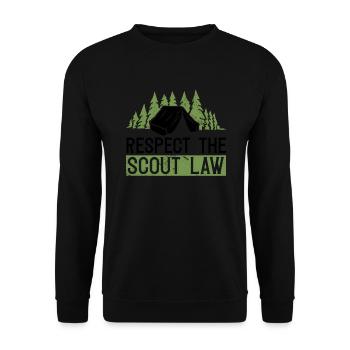 Cub Master Design Für Einen Pfadfinderführer Und - Unisex Sweatshirt - black - Front - Alina (178cm) & Michal (187cm)