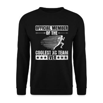 Xc Running Design Für Cc Runner Xc Runner - Unisex Pullover - Schwarz - Vorne - Alina (178cm) & Michal (187cm)