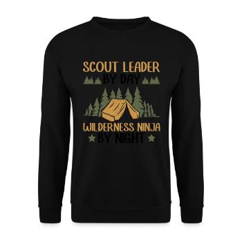 Pfadfinderführer Und Pfadfindermeister Design Für - Unisex Sweatshirt - black - Front - Alina (178cm) & Michal (187cm)