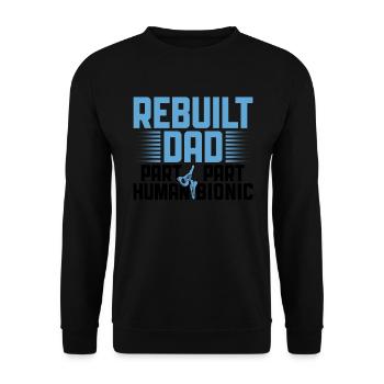 Bionisches Hip-dad-design Für Einen Vater Mit - Sweat-shirt Unisexe - noir - Devant - Alina (178cm) & Michal (187cm)