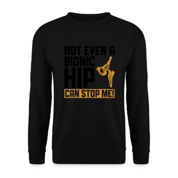 Bionisches Hüftdesign Für Einen Überlebenden Einer - Sweat-shirt Unisexe - noir - Devant - Alina (178cm) & Michal (187cm)