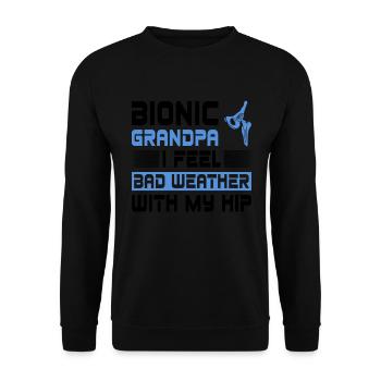 Hüftgelenkersatz-chirurgie-design Für Bionischen - Unisex Sweatshirt - black - Front - Alina (178cm) & Michal (187cm)